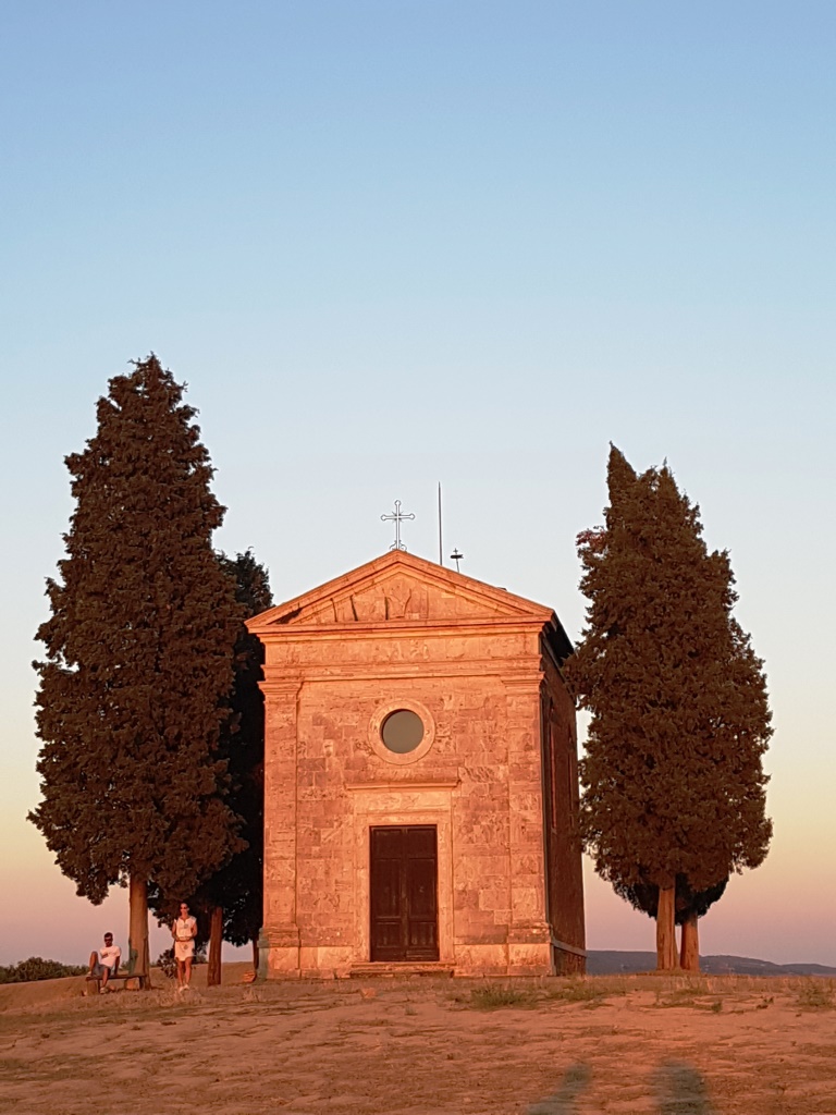 Cappella della Madonna di Vitaleta. Valle de Orcia.