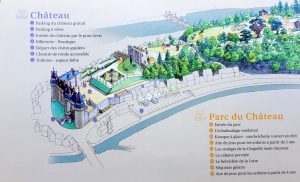 Plano del Chateau de Langeais y su parque