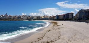 La Coruña. Playa de Orzán.