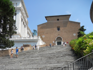 Roma. Escalinata de Santa María